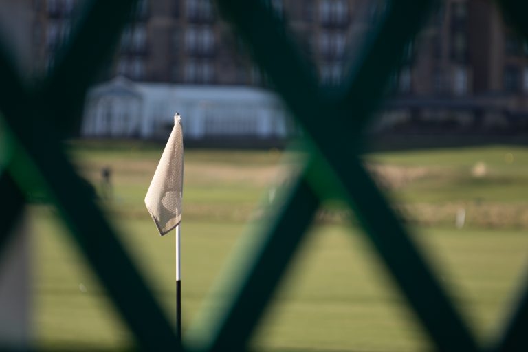 Golf photographer St Andrews capturing groups on the Old Course