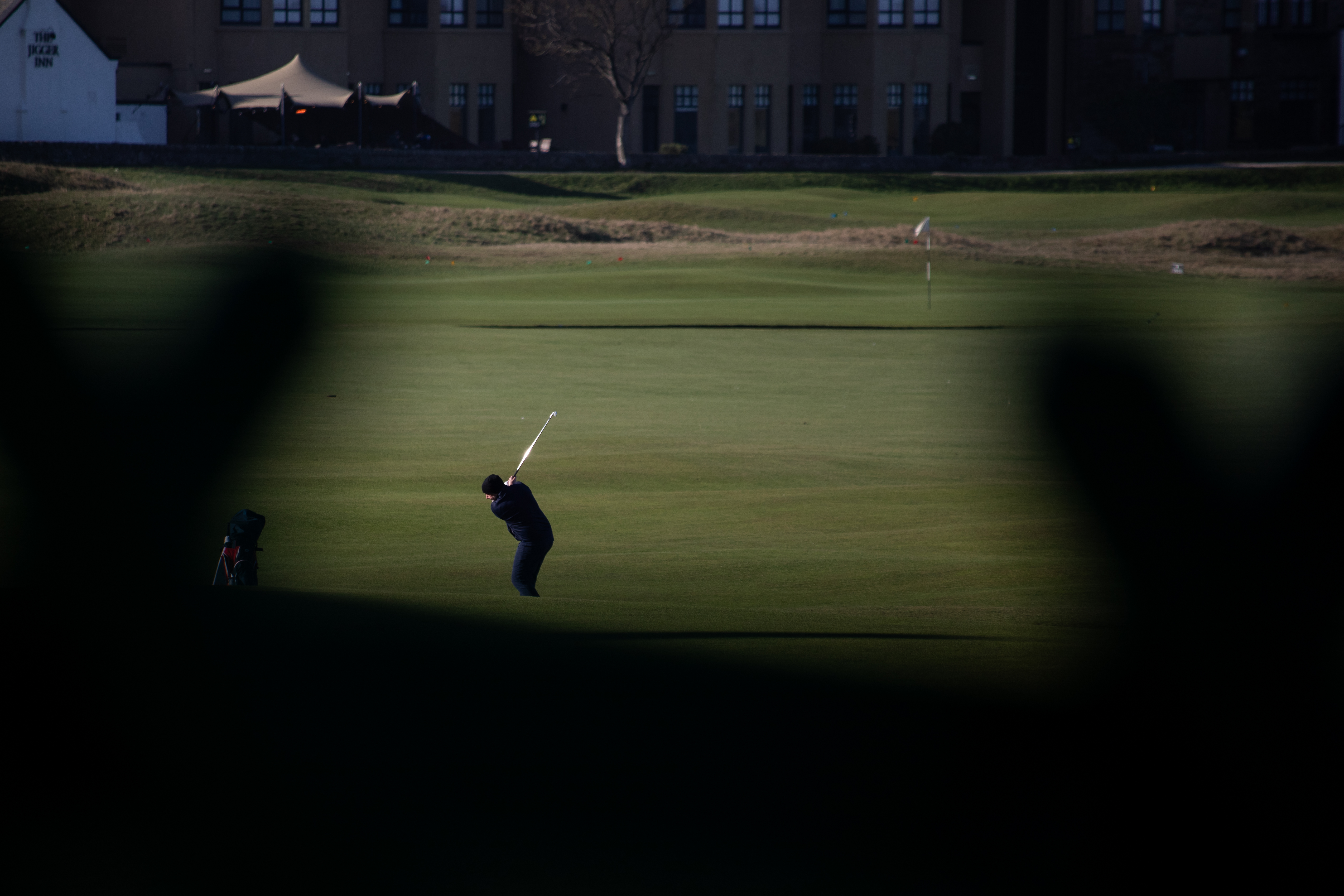 Approach shot towards 18th green Old Course St Andrews