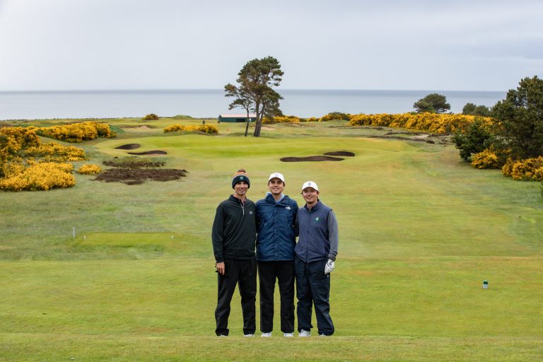 Group at Nairn Golf Club during a Highlands golf trip